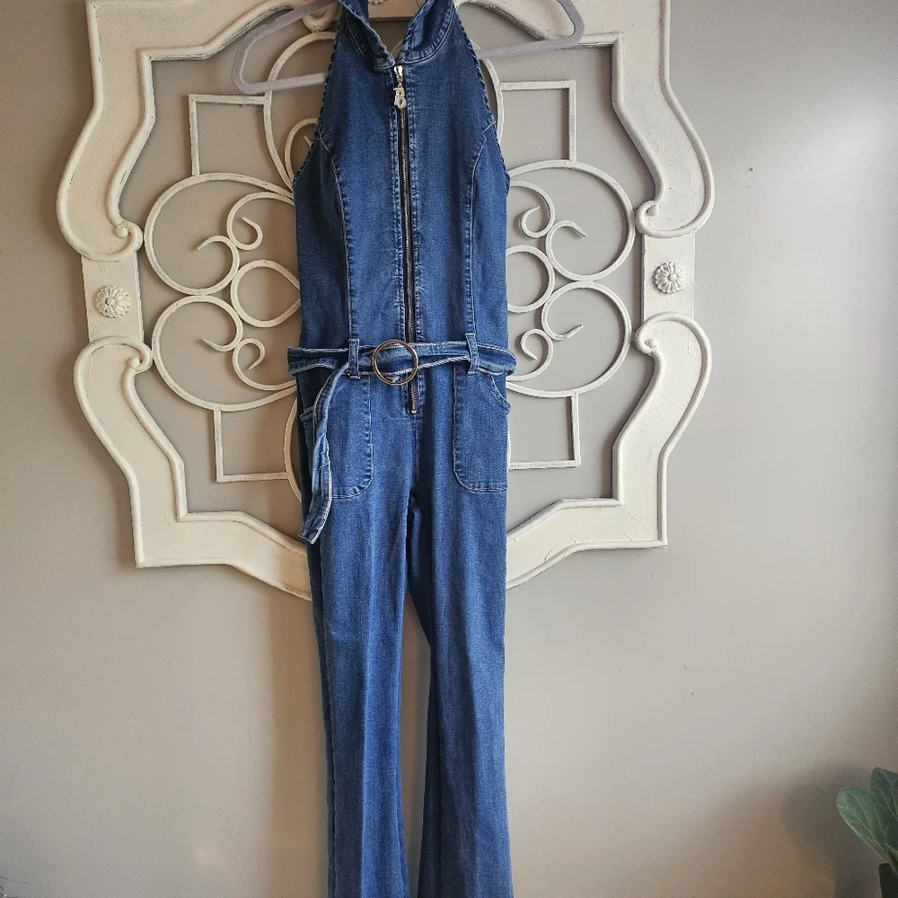 Euc Dolls Kill Y2K denim jumpsuit (Z15) - Picture 2 of 8